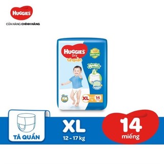 Tã quần Huggies size XL - 14 miếng (Cho bé 12 - 17kg)
