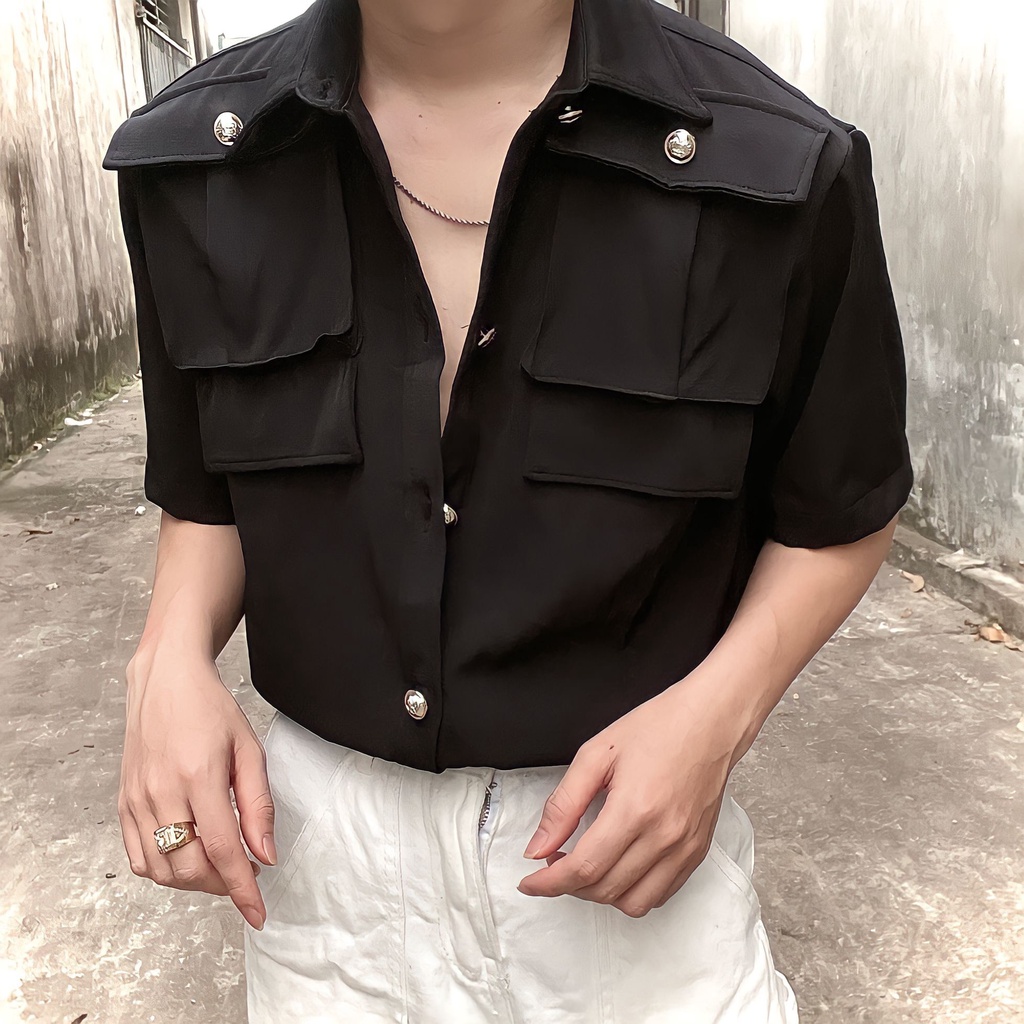 Mẫu sơmi nam cộc tay hàn quốc siêu phầm mùa hè s43