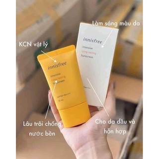 Kem chống nắng innisfree long lasting dành cho da dầu da hợp