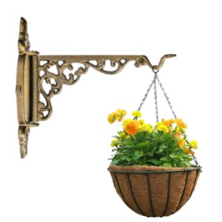 Móc treo giỏ hoa chậu cây lồng chim gắn tường- có thể xoay bằng nhôm
