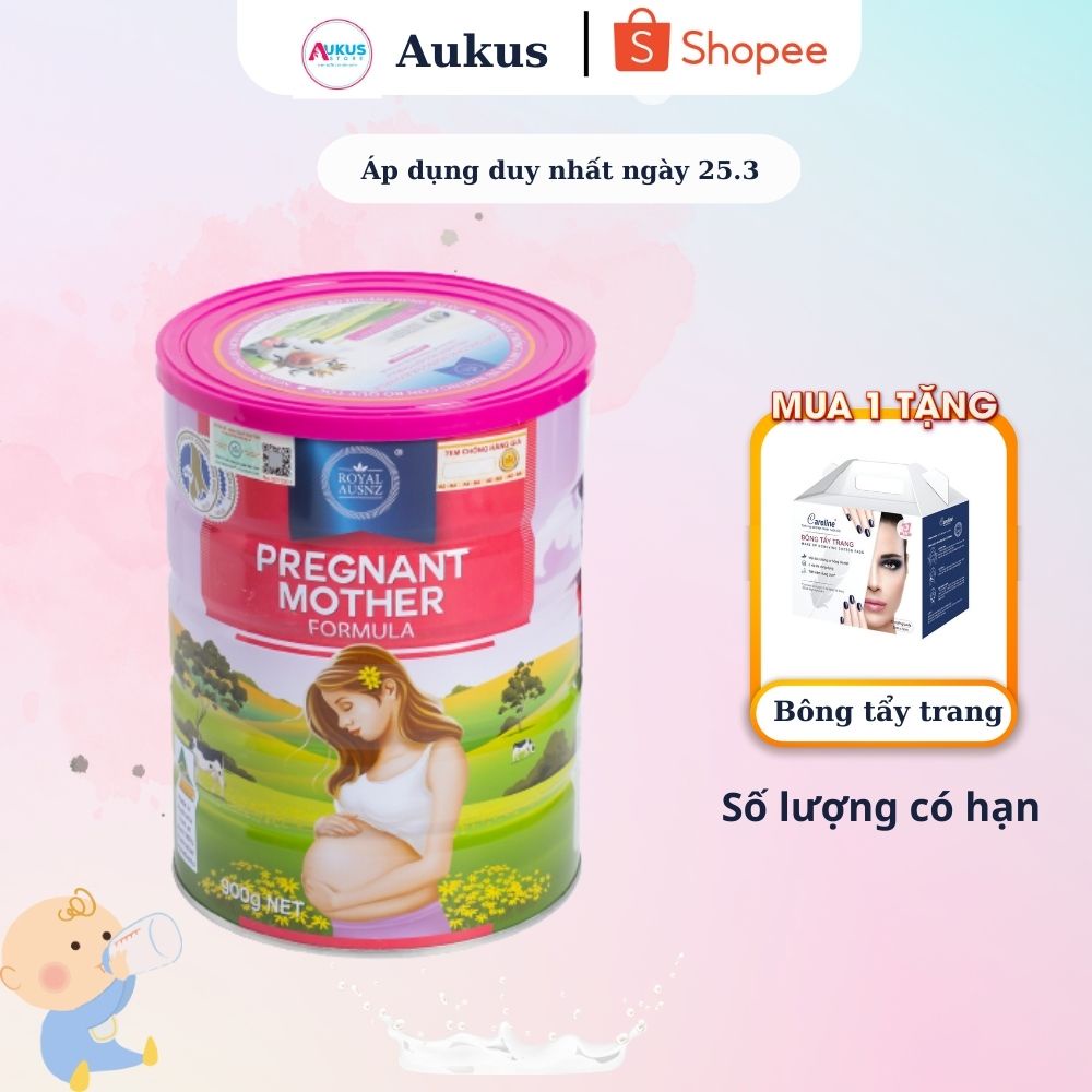 Sữa Bột Hoàng Gia Cho Mẹ Bầu Royal AUSNZ Pregnant Mother Formula Tăng Sức Đề Kháng, Phát Triển Toàn Diện Cho Mẹ Bé 900g