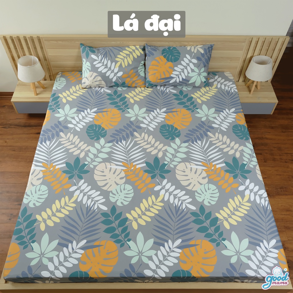 Ga Chống Thấm Cao Cấp Goodmama 100% Cotton Drap giường bọc nệm chống nước Bảo Hành 6 Tháng Thoáng Mát, An Toàn Cho Trẻ