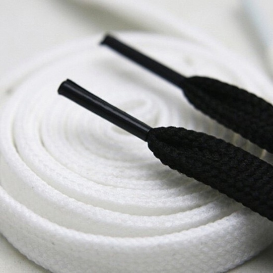 Dây Giày Sneaker Buộc Dây Thể Thao Dây Dẹt Dài 1,2m Màu Đen, Trắng