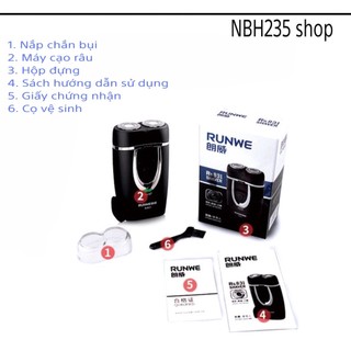 Máy cạo râu 2 lưỡi kép runwe rs831