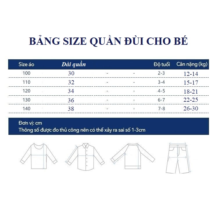 Quần đùi bé trai gái ngắn mùa hè thời trang trẻ em 2 đến 8 tuổi SKIDS