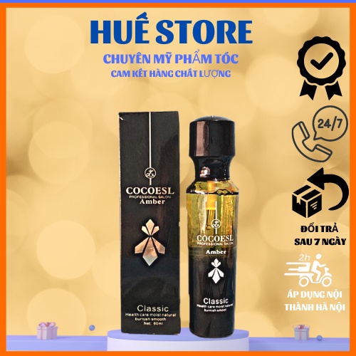 Tinh Dầu Dưỡng Tóc COCOESL Amber 60ml - Phục Hồi Tóc Hư Tổn Và Chẻ Ngọn HUẾ STORE chính hãng