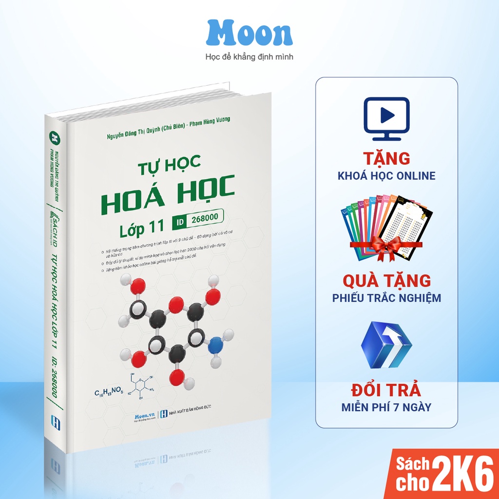 Sách id Tự học hóa học lớp 11, lý thuyết và bài tập có đáp án moonbook