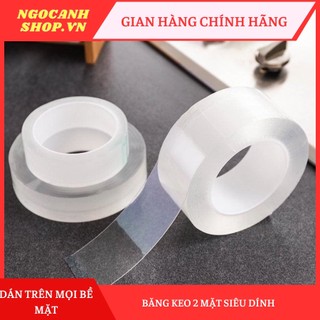 Băng keo 2 mặt siêu dính đa năng - Băng keo hai mặt siêu dính trong suốt dán tường