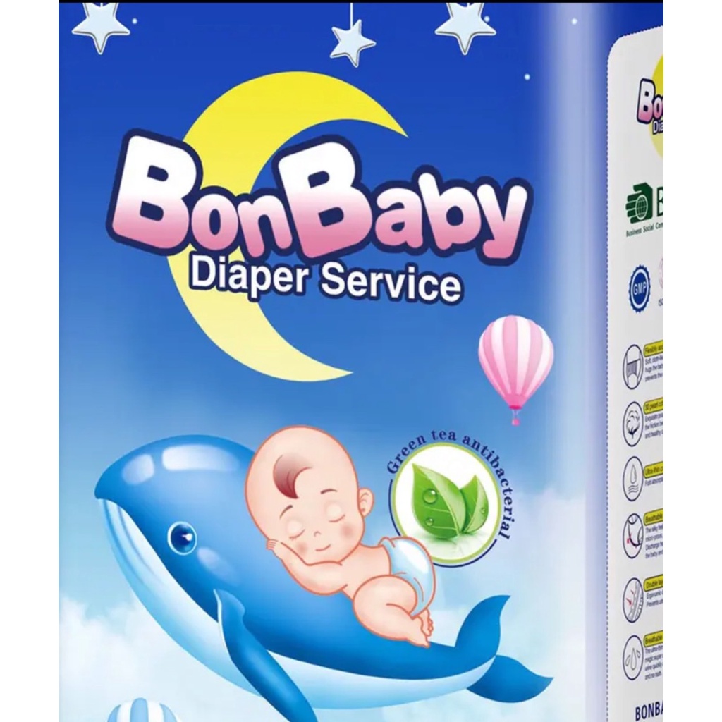 BỈM Bonbaby Cá Heo (tinh chất trà xanh) siêu mềm mỏng,thấm hút tốt(Kèm Quà)