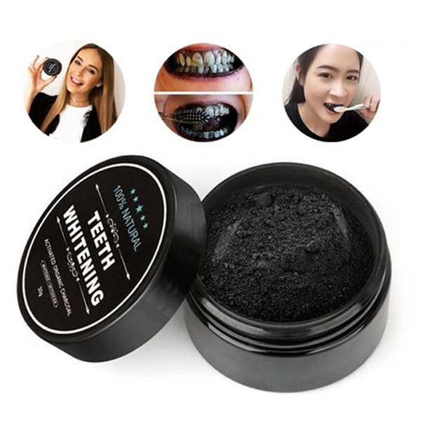 Bột tẩy trắng răng Than tre hoạt tính Teeth Whitening 30g