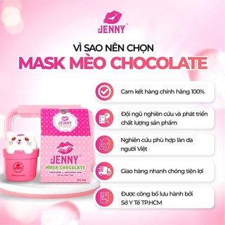 Ủ trắng mask mèo socola Jenny