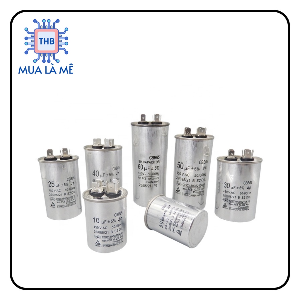 Tụ điều hòa CBB65 65UF 450V
