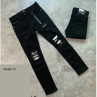 Quần jean nam mẫu mới,màu xanh nhạt rách xước,quần bò đẹp giá rẻ Ali 31