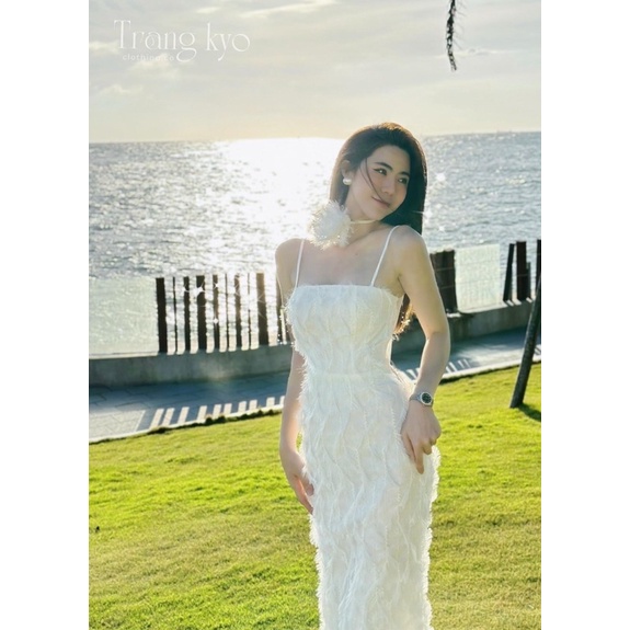 ĐẦM MIDI REN HAI DÂY