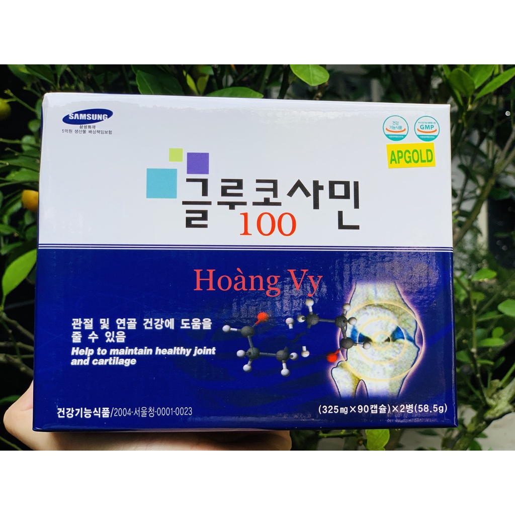 {HÀNG MỚI} Viên bổ xương khớp Glucosamin Bio Apgold Hàn Quốc (90 viên/lọ x 2 lọ/ Hộp)