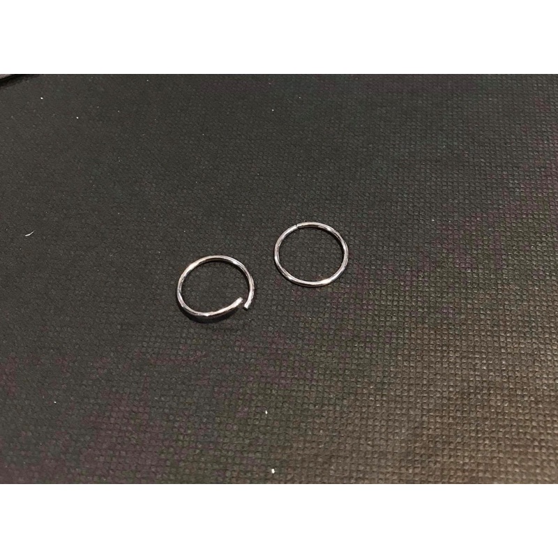 Khuyên Mũi , Môi , Tai Tròn Dạng Bẻ Siêu Mảnh Thép Titan Không Gỉ Dành Cho Nam Nữ