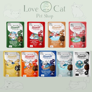Combo Pate cho mèo Meowcat, combo tiết kiệm mix đủ vị thơm ngon, gói 60g