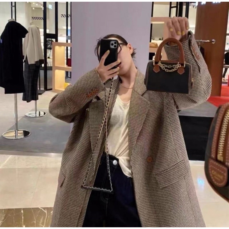 Túi đeo chéo nữ Cel.ine Triomphe Canvas Calfskin Mini Boston Fullbox cho nàng