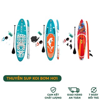 Thuyền SUP KOI bơm hơi, ván chèo họa tiết bơm hơi chất lượng cao, Ván chèo chính hãng FunWater