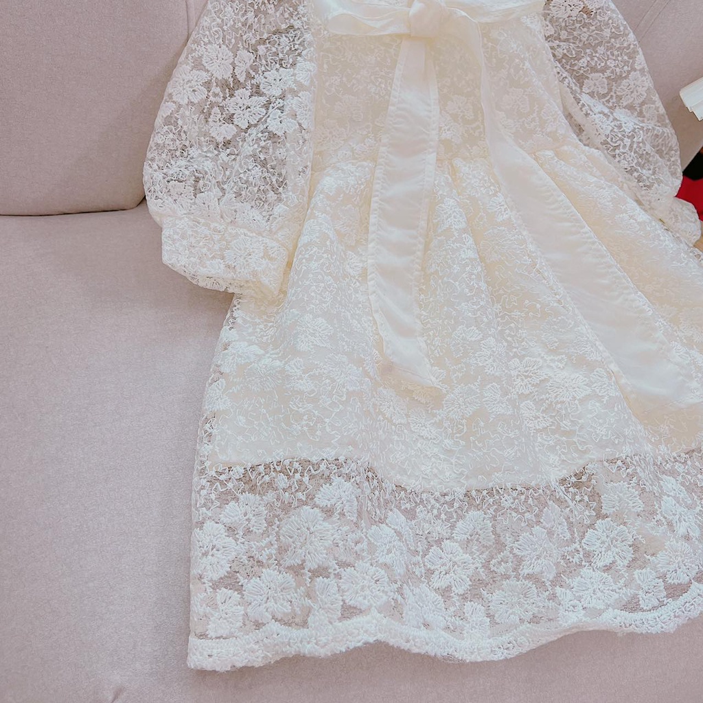 Váy ren đầm công chúa 2 lớp cho bé gái 10-26kg HolaBaby mặc đi chơi đi học siêu xinh V159