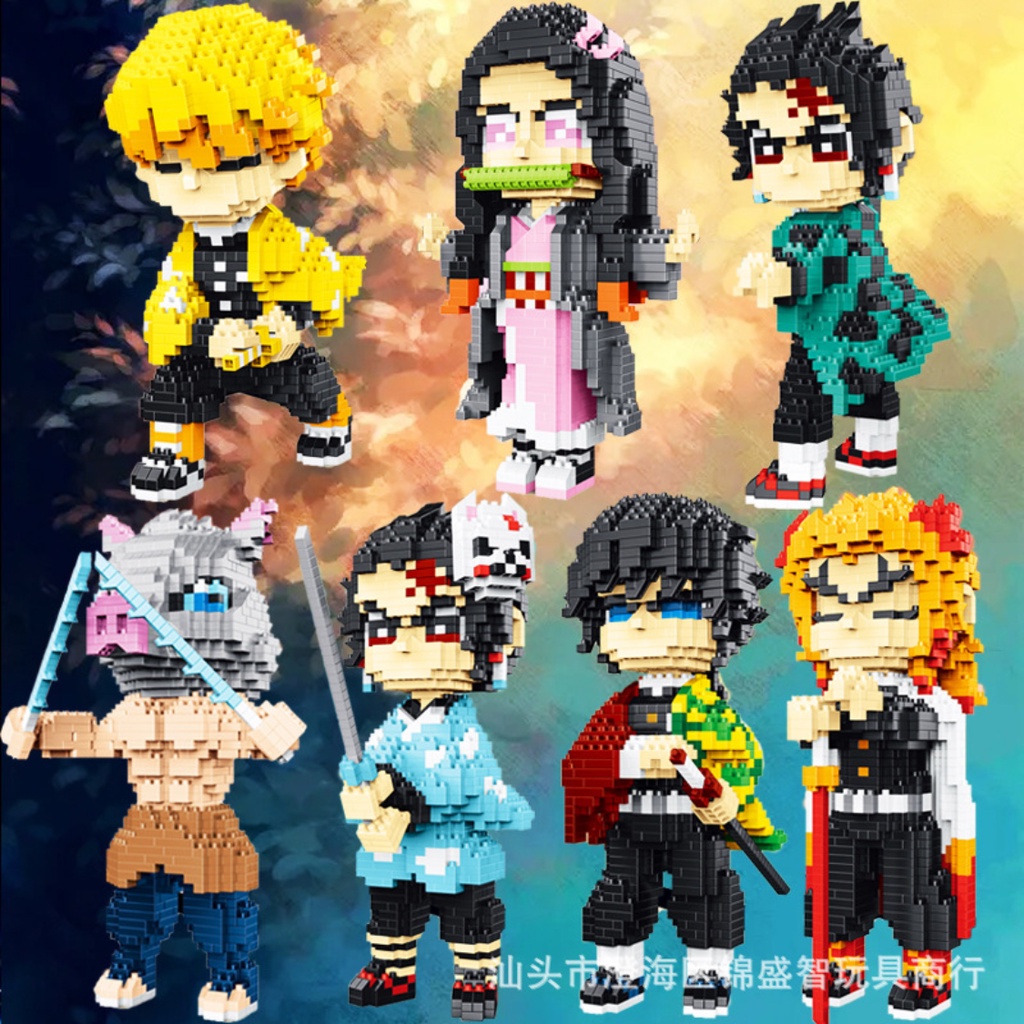 Mô Hình Lắp Ráp Tanjiro, Mô Hình Nhân Vật Anime Kimetsu No Yaiba Thanh Gươm Diệt Quỷ Nhiều Nhân Vật Anime Dễ Thương