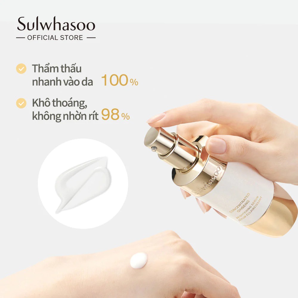 Tinh Chất Dưỡng Da Sáng Mịn Săn Chắc SULWHASOO CONCENTRATED GINSENG BRIGHTENING SERUM 8ml