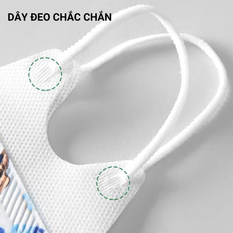 Thùng 100 Chiếc Khẩu Trang 5D Mask 100 Cái Hoạ Tiết đủ Hình, 4 Lớp Kháng Khuẩn Dành Cho Bé Trai và Gái