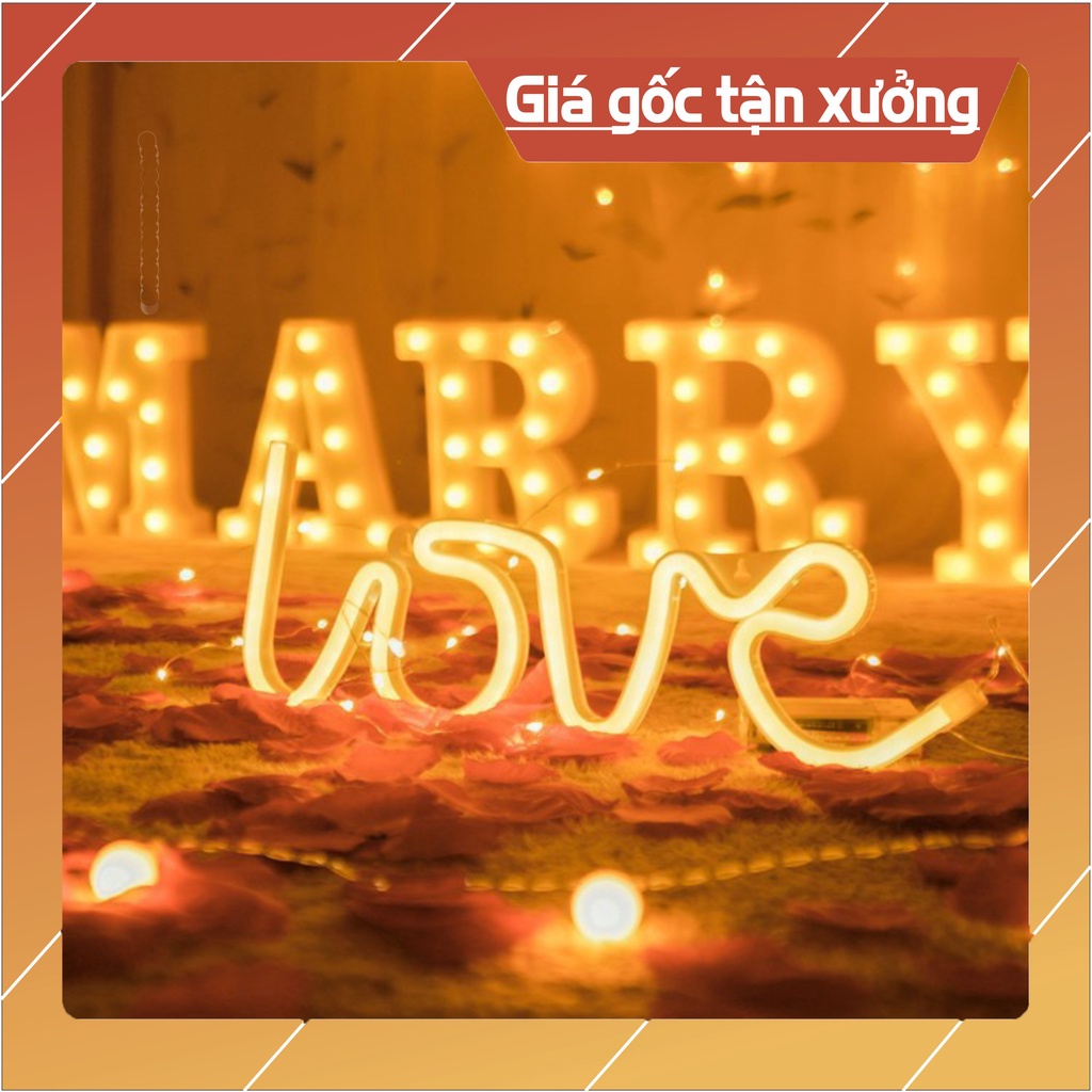 ĐÈN LED, ĐÈN CHỮ, ĐÈN CHỮ LOVE, ĐÈN HAPPY BIRHTDAY, MARRY ME, TRÁI TIM