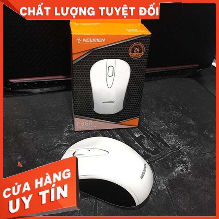 Mouse ko dây NEWMEN F368 Chính hãng (Có pin, 1xAA, Công tắc) - BẢO HÀNH 12 THÁNG - TẶNG TẤM LÓT CHUỘT VÀ PIN