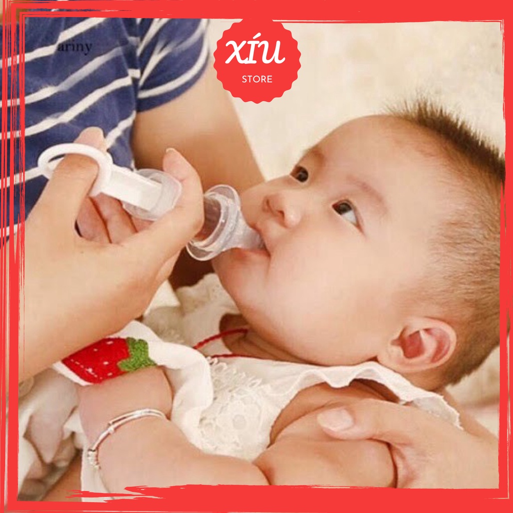 Xilanh bón thuốc cho bé,Dụng cụ bón thuốc ống hút sữa dạng XILANH cho bé không chịu bú bình
