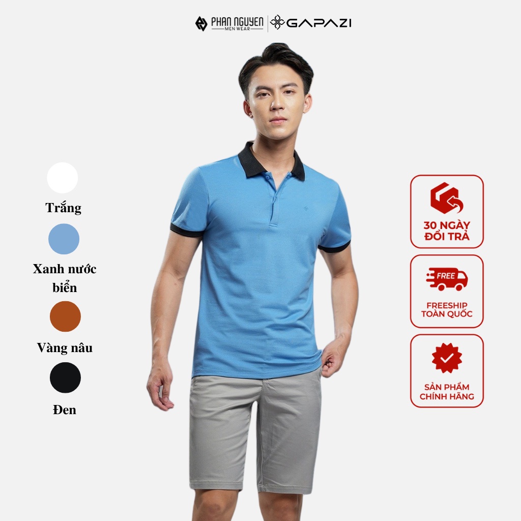 Áo phông có cổ công sở nam cao cấp Gapazi chống nhăn, thoáng mát, co giãn 4 chiều, thiết kế đơn giản, nam tính GAP.001
