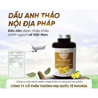 Dầu hoa Anh Thảo Santerra nhập khẩu Pháp, hộp 200 viên