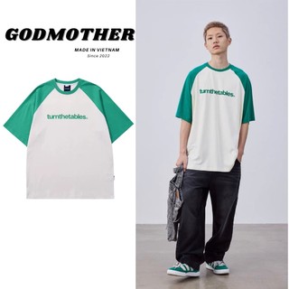 Áo Thun Raglan Turnthetables 100% Premium Cotton Godmother