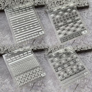 Sticker lụa 5d thương hiệu dán móng tay nail