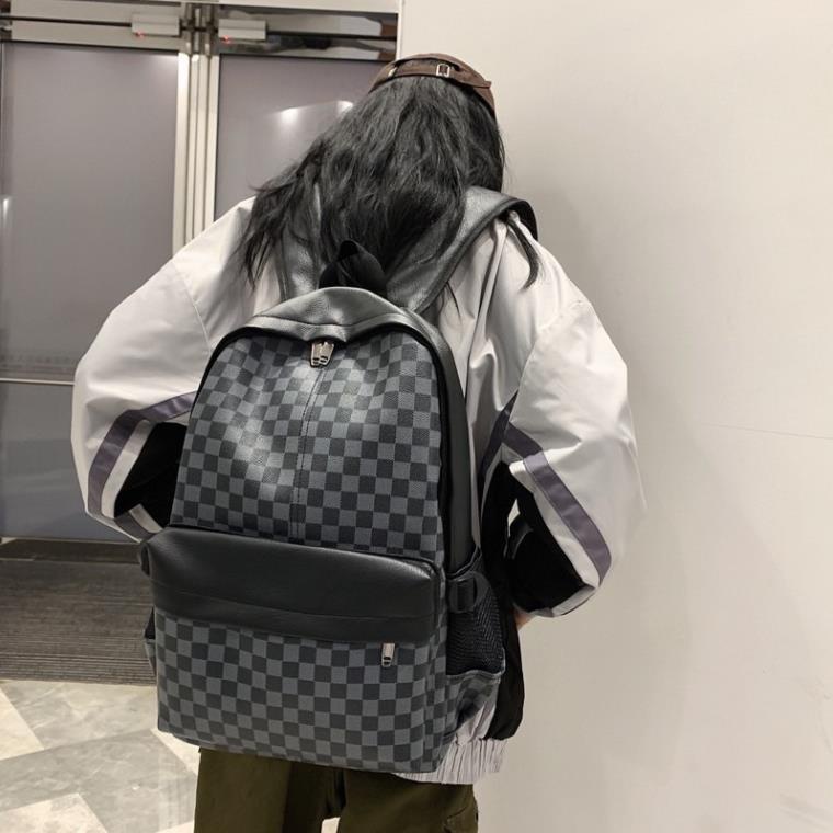 Balo Lv Da PU Cao Cấp Thời Trang Nam Nữ chống nước chống xước 42cm đựng laptopp 15.6inh