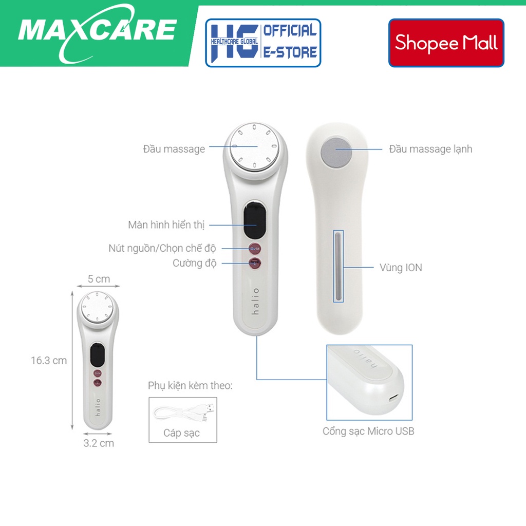Máy Đẩy Tinh Chất ION Nóng Lạnh Maxcare Max888PRO | Làm sạch sâu - Cấp ẩm - Trẻ hoá da - Thương Hiệu Nhật Bản