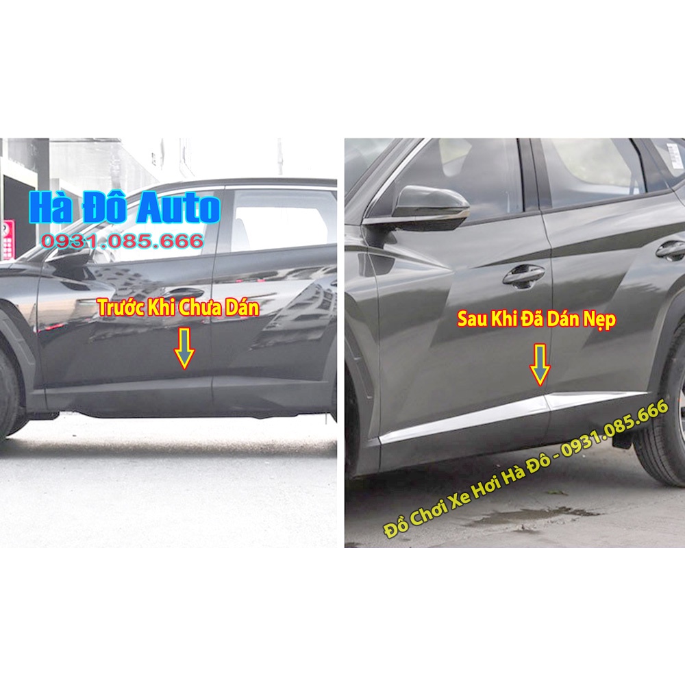 Nẹp Sườn Tucson 2022 2023 2024 - Nẹp Hông Bảo Vệ Sườn Xe Hyundai Tucson 2022 2023 2024
