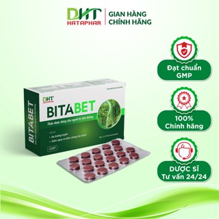 Viên uống Bitabet DHT HATAPHAR hỗ trợ giảm nguy cơ biến chứng trên tim mạch do bệnh tiểu đường - Hộp 2 vỉ x 20 viên
