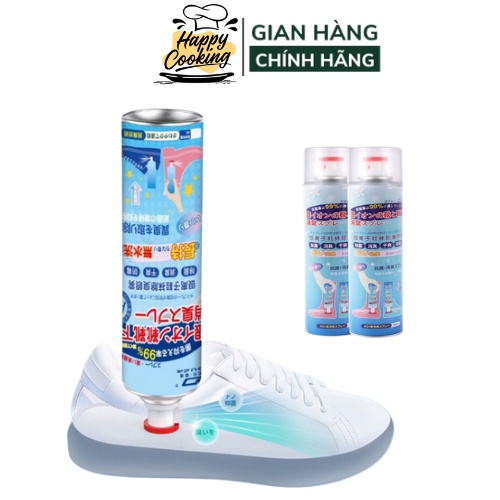 Xịt thơm khử mùi hôi giày dép, tất vớ hạn chế mùi hôi chân cho giày dép kháng khuẩn Nano bạc, giữ cho giày dép thơm lâu