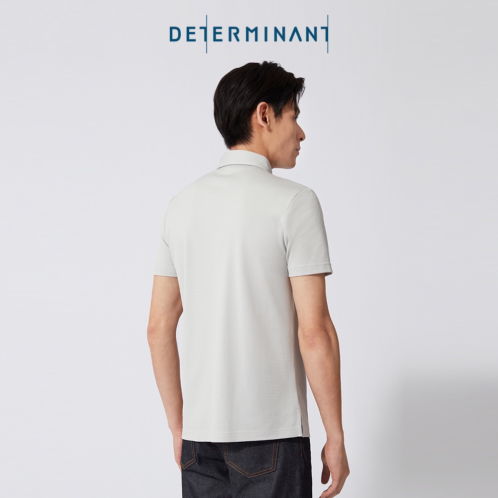 Áo thun nam Polo Cotton kháng khuẩn bền màu thương hiệu Determinant - màu Xám nhạt [P02]