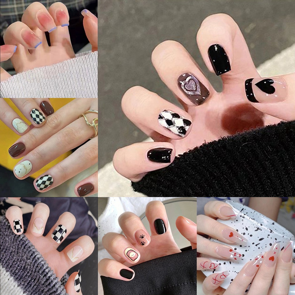 Móng Tay Giả 24 Móng Giả Nail Box Freesize Hottrend