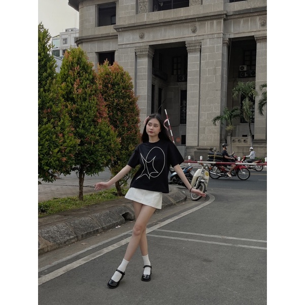 | 𝐀𝐫𝐞 𝐓𝐞𝐞 𝐁𝐚𝐛𝐲 | Áo boxy baby Tee.