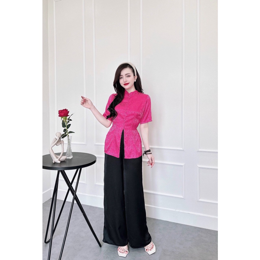 Set đồ lam đi chùa, bộ bà ba đi lễ chùa đầu năm, set LAM CỔ TRUYỀN THỐNG TAY NGẮN đẹp dễ thương