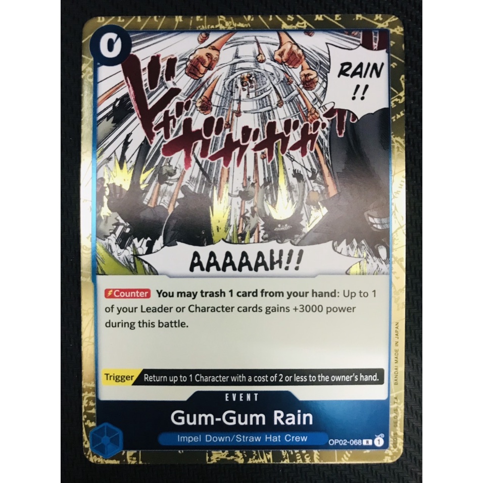 Thẻ bài One Piece OP02-068 - Gum-Gum Rain - Event - Rare