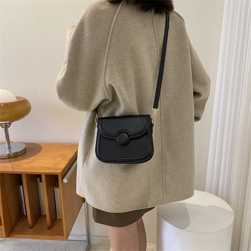 Túi Đeo JASMIN NOIR Chéo Vai Bằng Da PU Có Khóa Dành Cho Nữ