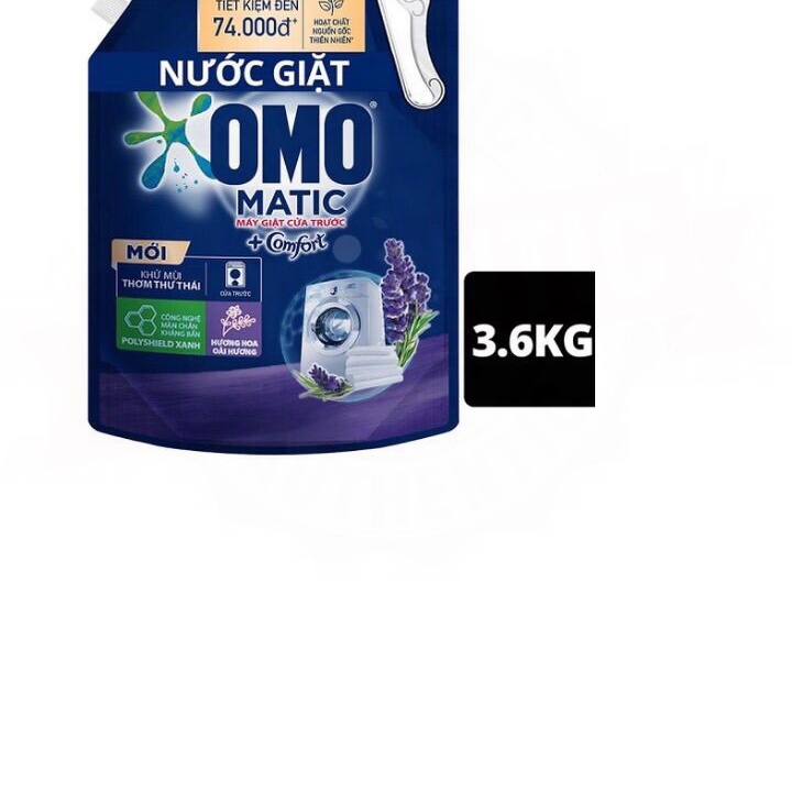 Nước giặt túi omo mactic 3,6 kg cửa trước