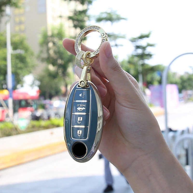 Bao Da, Vỏ Bảo Vệ, Ốp Chìa Khóa, Bọc Chìa Khóa Dùng Cho Xe Ô Tô Nissan Xtrail, Teana, Terra, Navara, Sunny, Almera