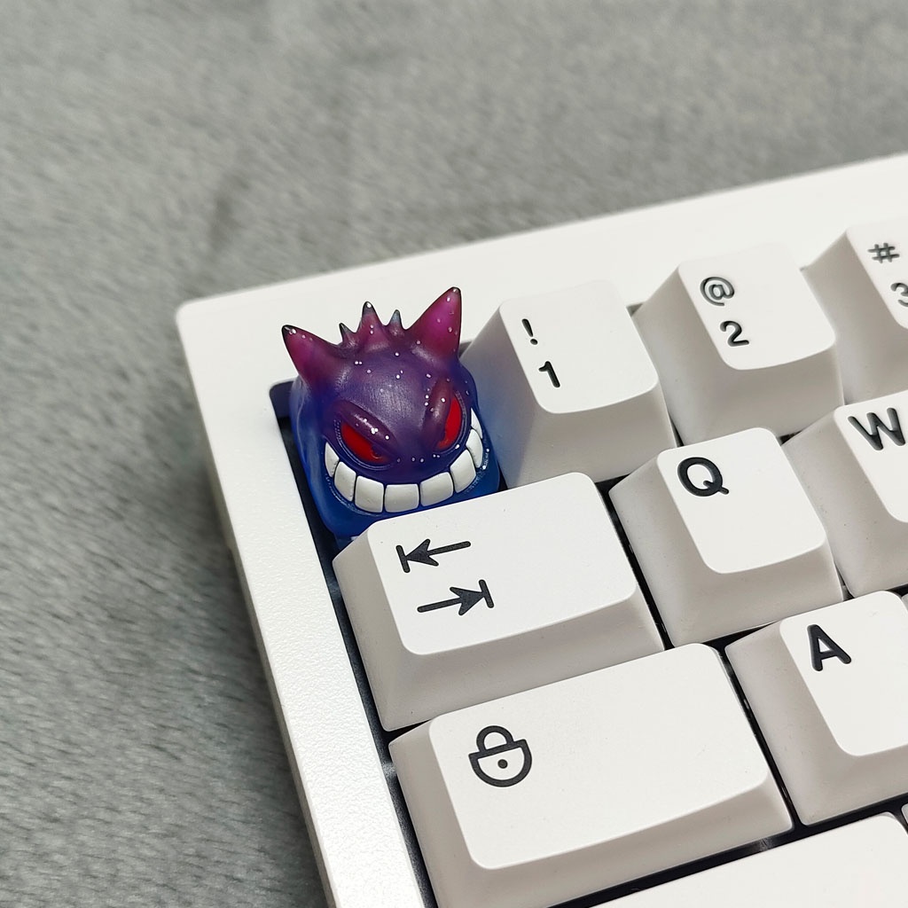 Nút bàn phím cơ artisan keycap gengar galaxy xuyên led