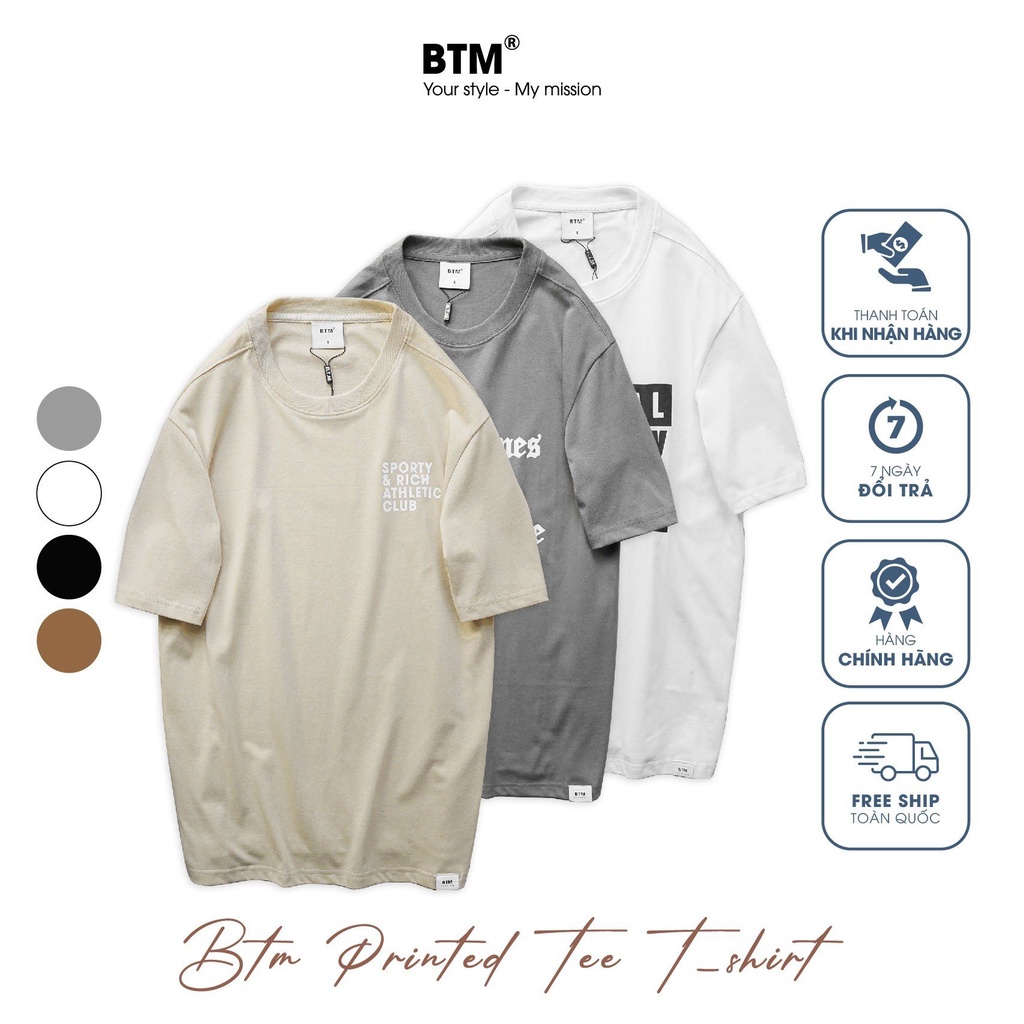 Áo thun cộc tay BTM PRINTED TEE - 8.45.16 - BTM Studios