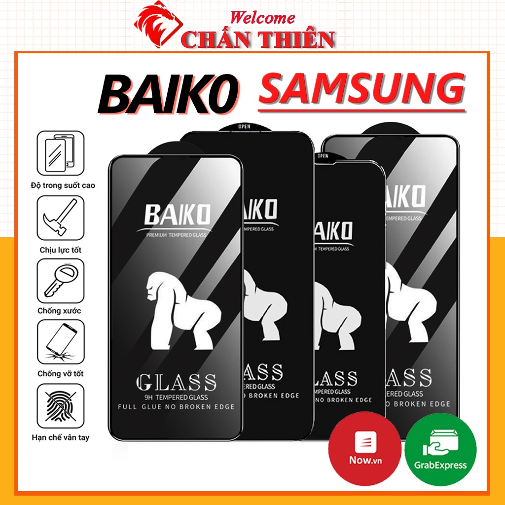 Kính cường lực samsung a05 a05s a24 s23fe a54 a34 a73 m22 m12 a02 a03 a03s core a04 a04e a04s a51 a13 m13 [Baiko]